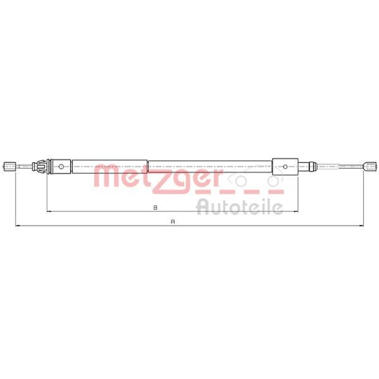 Metzger Handbremsseil hinten Citroen Xsara von METZGER