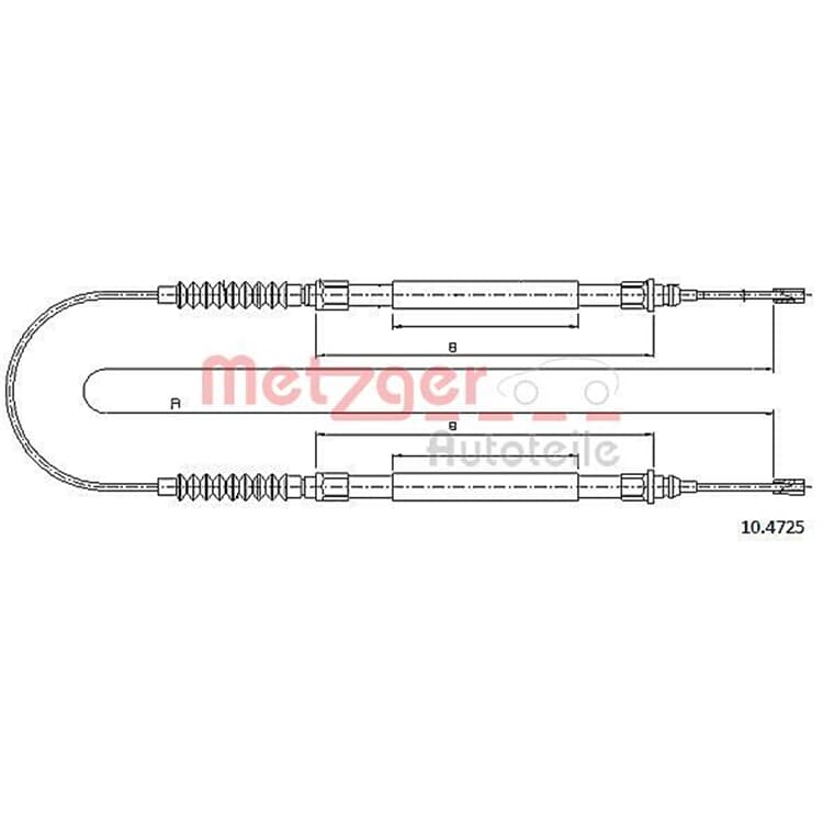 Metzger Handbremsseil hinten Fiat Ducato von METZGER