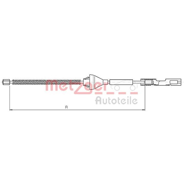 Metzger Handbremsseil hinten Ford Focus von METZGER