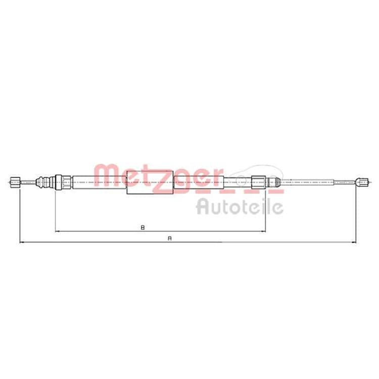 Metzger Handbremsseil hinten Renault Grand Megane Sc?nic von METZGER