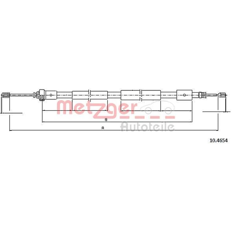 Metzger Handbremsseil hinten links Citroen Xsara von METZGER