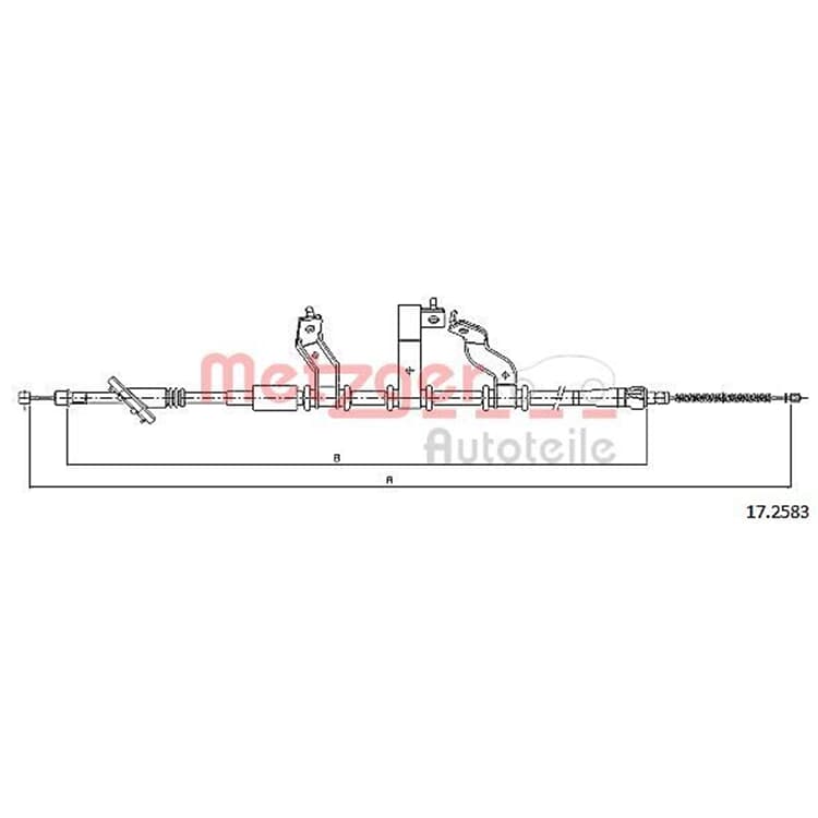 Metzger Handbremsseil hinten links Hyundai Tucson von METZGER