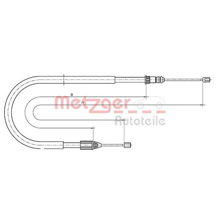 Metzger Handbremsseil hinten links Renault Megane Sc?nic von METZGER