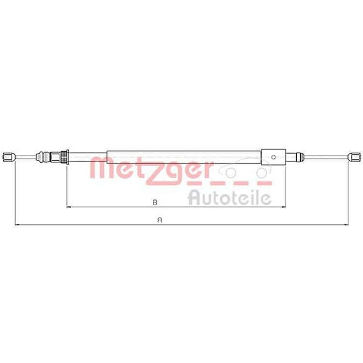 Metzger Handbremsseil hinten rechts Citroen Xsara von METZGER