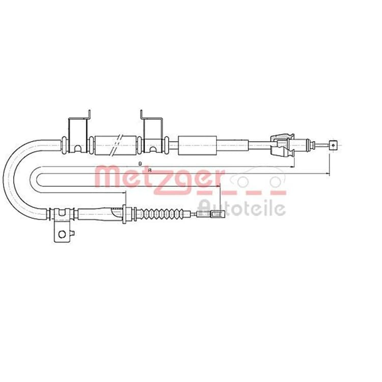 Metzger Handbremsseil hinten rechts Kia Ceed Pro von METZGER