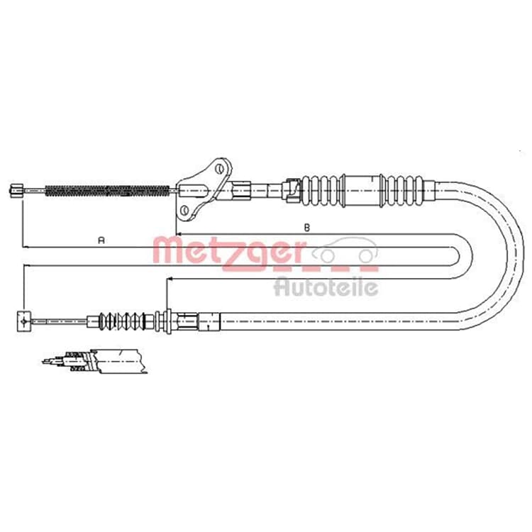 Metzger Handbremsseil hinten rechts Opel Frontera von METZGER