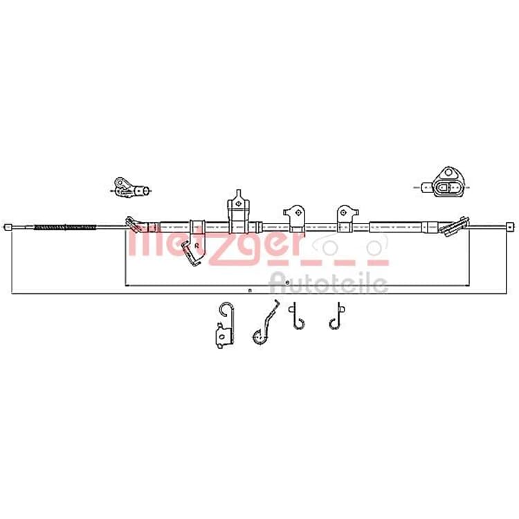 Metzger Handbremsseil hinten rechts Toyota Rav 4 von METZGER