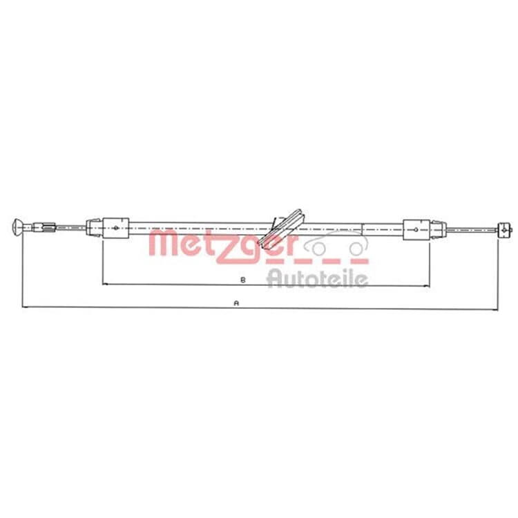 Metzger Handbremsseil vorne Mercedes Viano Vito von METZGER