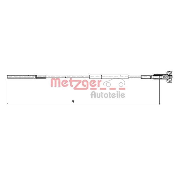 Metzger Handbremsseil vorne Opel Astra Vectra Zafira von METZGER