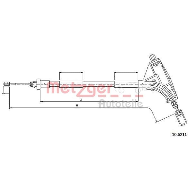 Metzger Handbremsseil vorne Peugeot 406 von METZGER