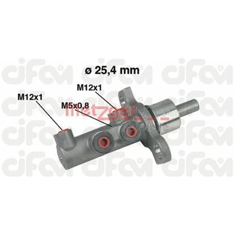 Metzger Hauptbremszylinder Opel Signum Vectra 9-3 von METZGER