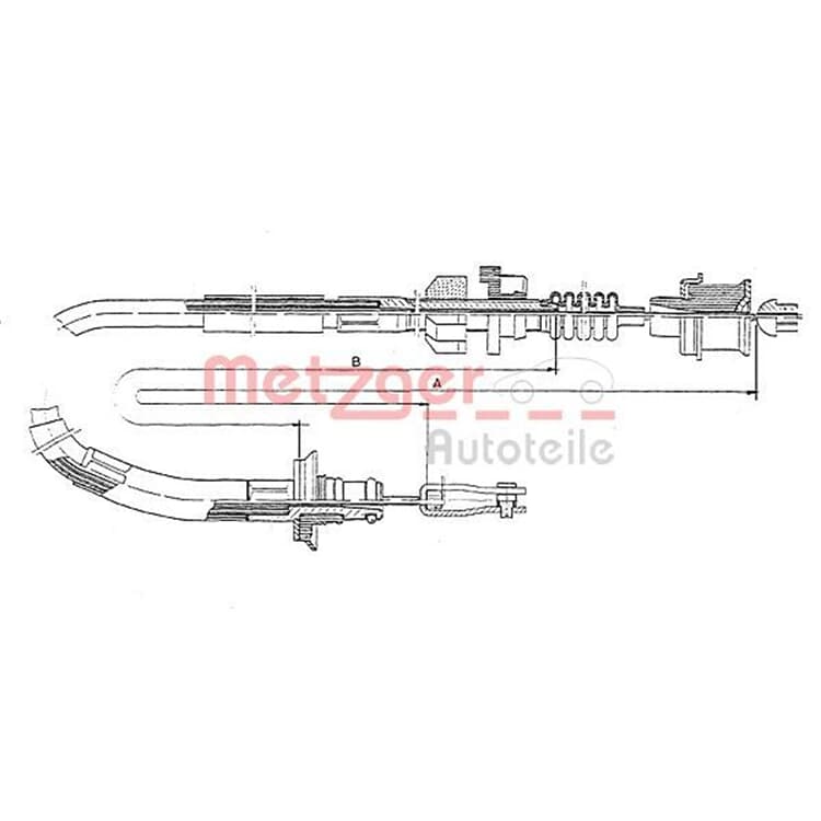 Metzger Kupplungsseil Honda Civic Crx von METZGER