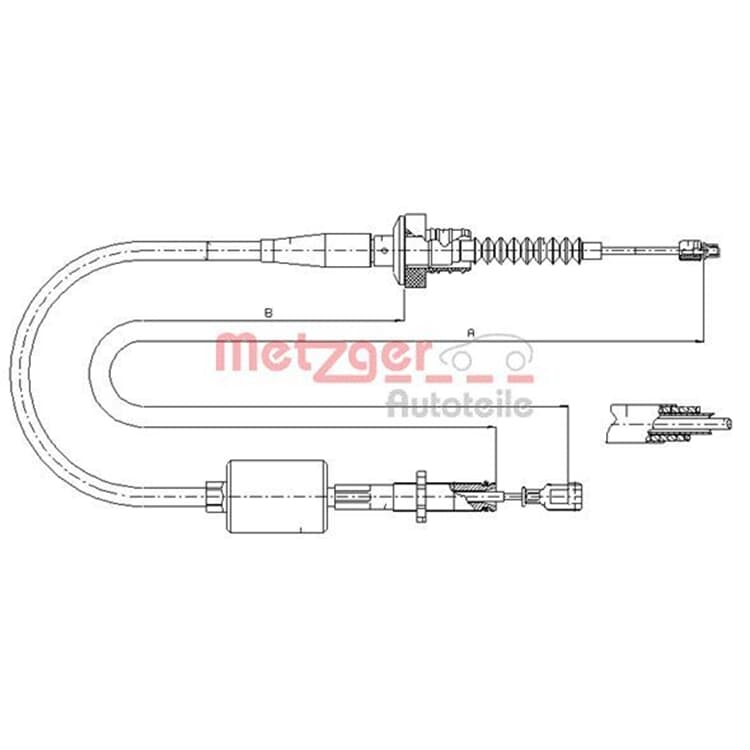Metzger Kupplungsseil Hyundai Atos von METZGER