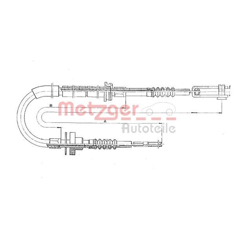 Metzger Kupplungsseil Mercedes Mb von METZGER