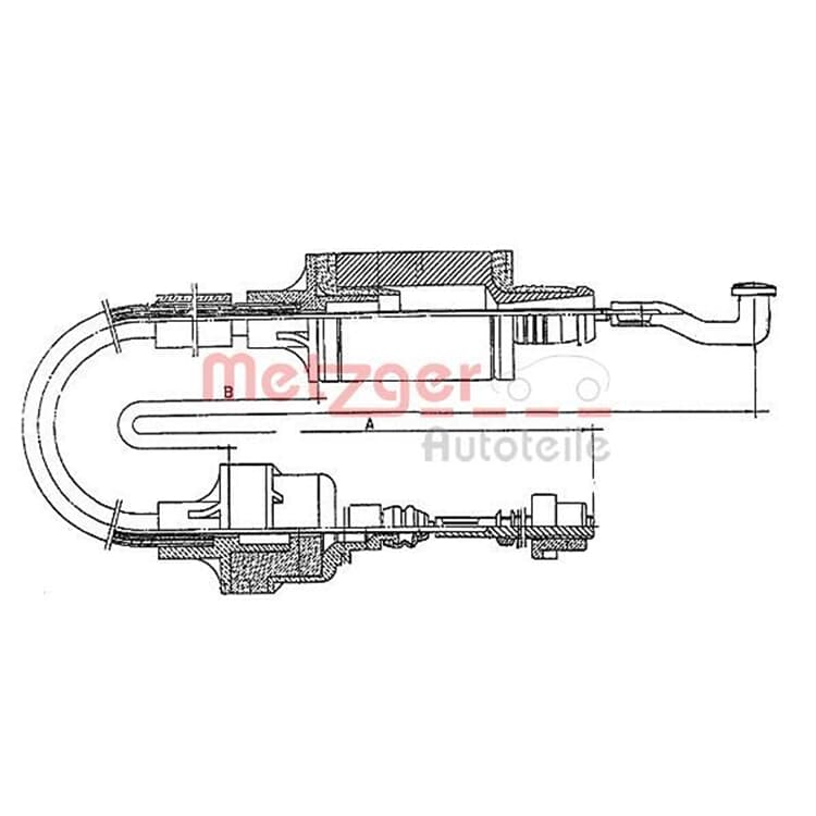 Metzger Kupplungsseil Opel Calibra Vectra von METZGER