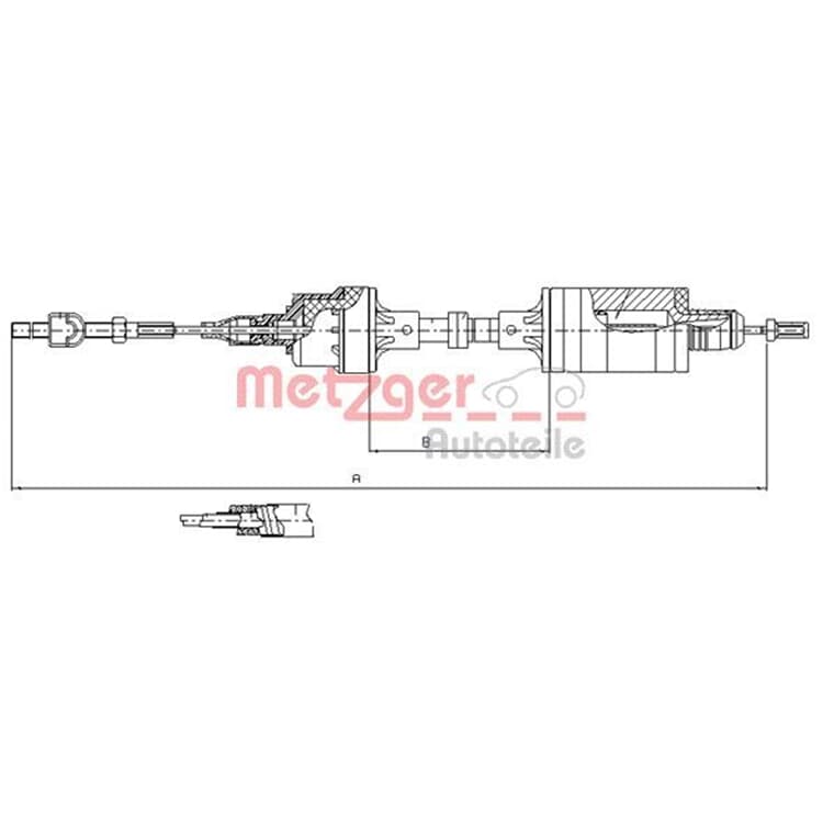 Metzger Kupplungsseil Opel Calibra von METZGER