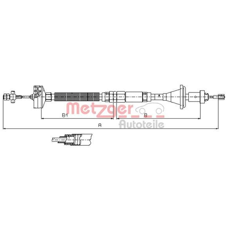 Metzger Kupplungsseil Renault Espace von METZGER