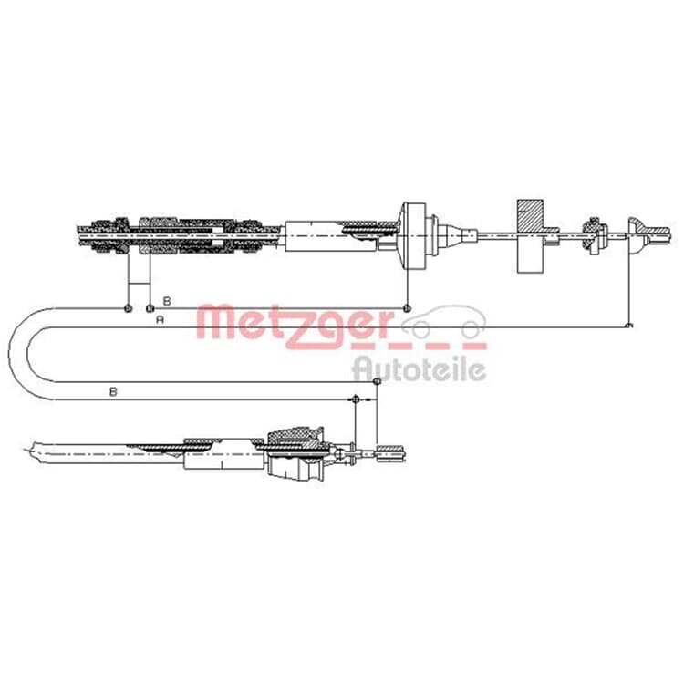 Metzger Kupplungsseil Renault Laguna von METZGER