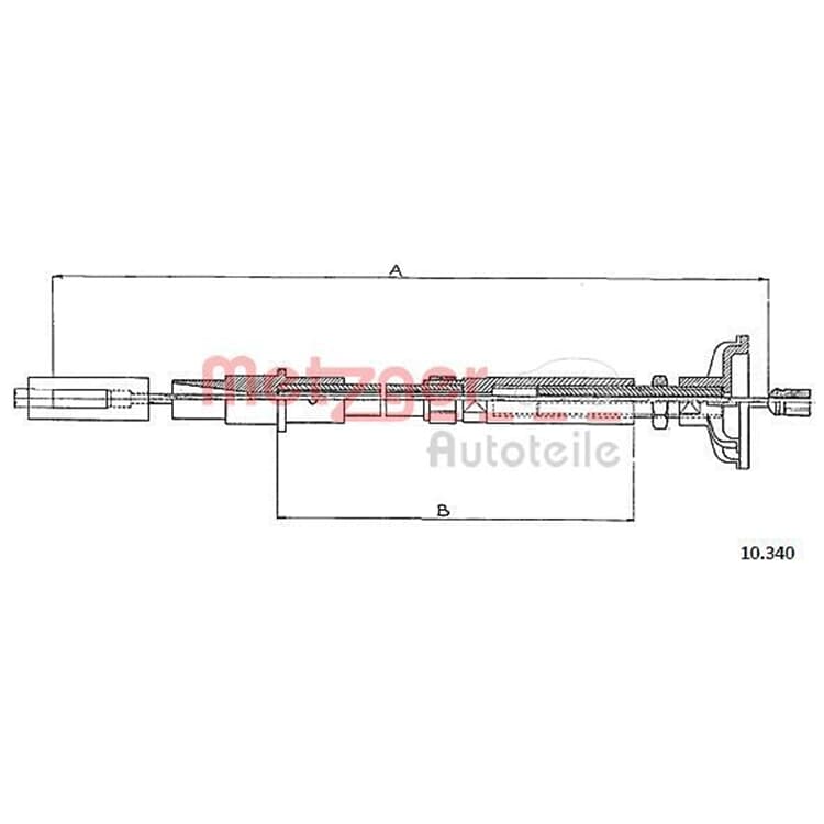 Metzger Kupplungsseil Seat Toledo VW Golf Jetta von METZGER