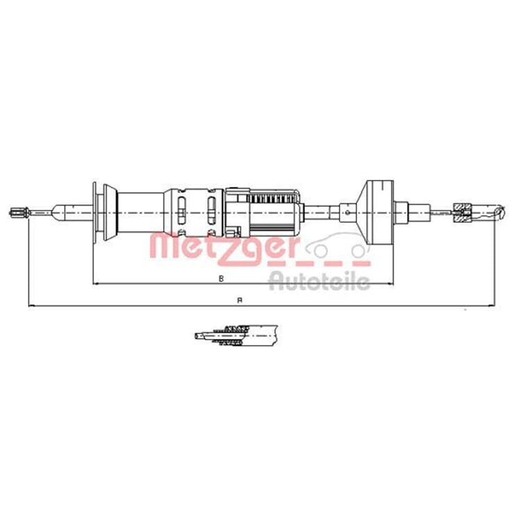 Metzger Kupplungsseil Seat Toledo VW Golf Jetta von METZGER