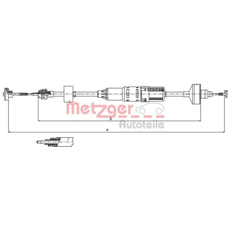 Metzger Kupplungsseil VW Golf 3 Vento von METZGER