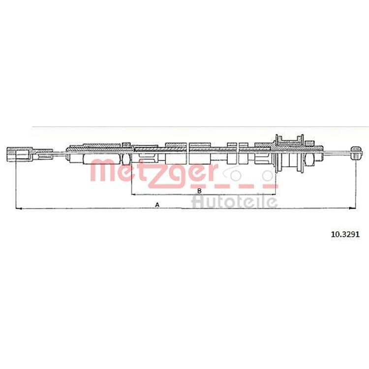 Metzger Kupplungsseil VW Lt von METZGER