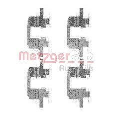 Metzger Montagesatz Bremsbeläge Scheibenbremse hinten [Hersteller-Nr. 109-1711] für Subaru von METZGER