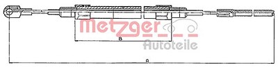 Metzger Seilzug, Feststellbremse [Hersteller-Nr. 10.415] für BMW von METZGER