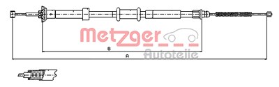 Metzger Seilzug, Feststellbremse [Hersteller-Nr. 12.0764] für Ford von METZGER