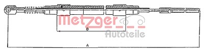 Metzger Seilzug, Feststellbremse [Hersteller-Nr. 10.423] für BMW von METZGER