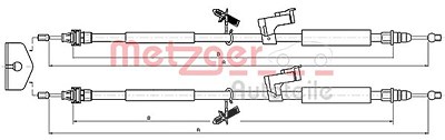 Metzger Seilzug, Feststellbremse [Hersteller-Nr. 10.5368] für Ford von METZGER