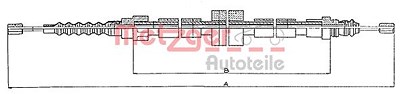 Metzger Seilzug, Feststellbremse [Hersteller-Nr. 10.679] für Renault von METZGER