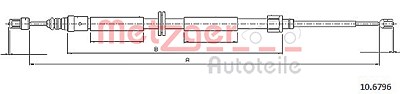 Metzger Seilzug, Feststellbremse [Hersteller-Nr. 10.6796] für Renault von METZGER