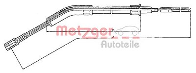 Metzger Seilzug, Feststellbremse [Hersteller-Nr. 10.715] für VW von METZGER