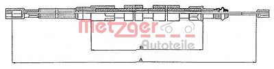 Metzger Seilzug, Feststellbremse [Hersteller-Nr. 10.739] für VW von METZGER