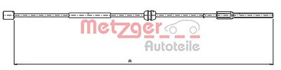 Metzger Seilzug, Feststellbremse [Hersteller-Nr. 11.5756] für Opel von METZGER