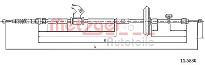 Metzger Seilzug, Feststellbremse [Hersteller-Nr. 11.5830] für Opel von METZGER