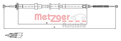 Metzger Seilzug, Feststellbremse [Hersteller-Nr. 12.0702] für Fiat von METZGER