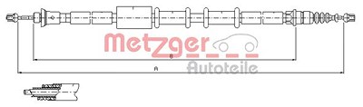 Metzger Seilzug, Feststellbremse [Hersteller-Nr. 1651.22] für Fiat von METZGER