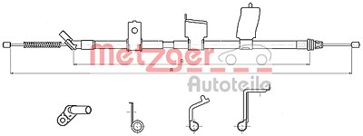 Metzger Seilzug, Feststellbremse [Hersteller-Nr. 17.0325] für Nissan von METZGER