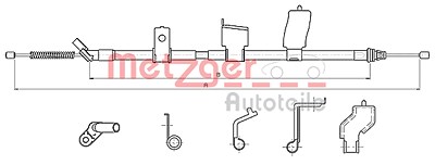 Metzger Seilzug, Feststellbremse [Hersteller-Nr. 17.0327] für Nissan von METZGER