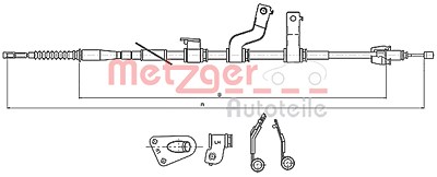 Metzger Seilzug, Feststellbremse [Hersteller-Nr. 17.2579] für Hyundai von METZGER