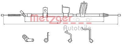 Metzger Seilzug, Feststellbremse [Hersteller-Nr. 17.0328] für Nissan von METZGER