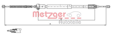 Metzger Seilzug, Feststellbremse [Hersteller-Nr. 11.6597] für Renault von METZGER