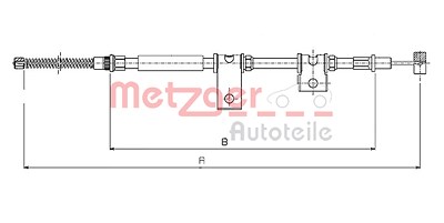 Metzger Seilzug, Feststellbremse [Hersteller-Nr. 17.5016] für Suzuki von METZGER