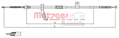 Metzger Seilzug, Feststellbremse [Hersteller-Nr. 17.1483] für Toyota von METZGER