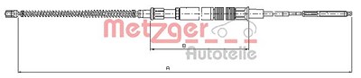 Metzger Seilzug, Feststellbremse [Hersteller-Nr. 10.7409] für VW von METZGER