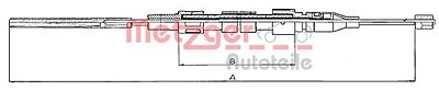 Metzger Seilzug, Feststellbremse [Hersteller-Nr. 10.744] für VW von METZGER