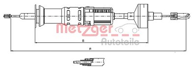 Metzger Seilzug, Kupplungsbetätigung [Hersteller-Nr. 10.3412] für VW, Seat von METZGER