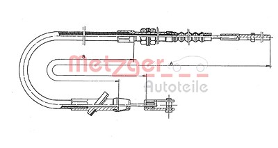 Metzger Seilzug, Kupplungsbetätigung [Hersteller-Nr. 18.600] für Suzuki von METZGER